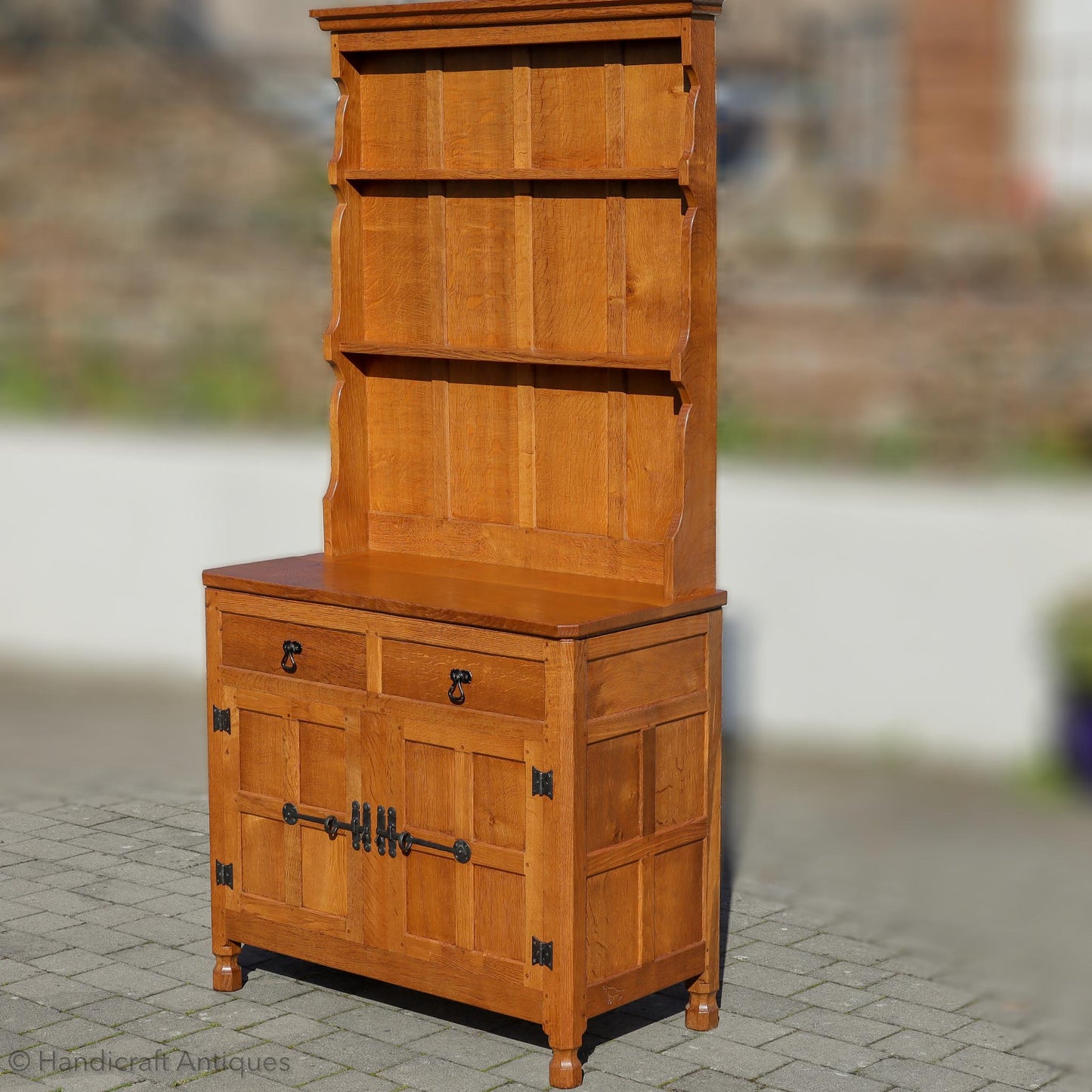 Eagleman (Ex-Mouseman) Arts & Crafts Yorkshire School English Oak Dresser