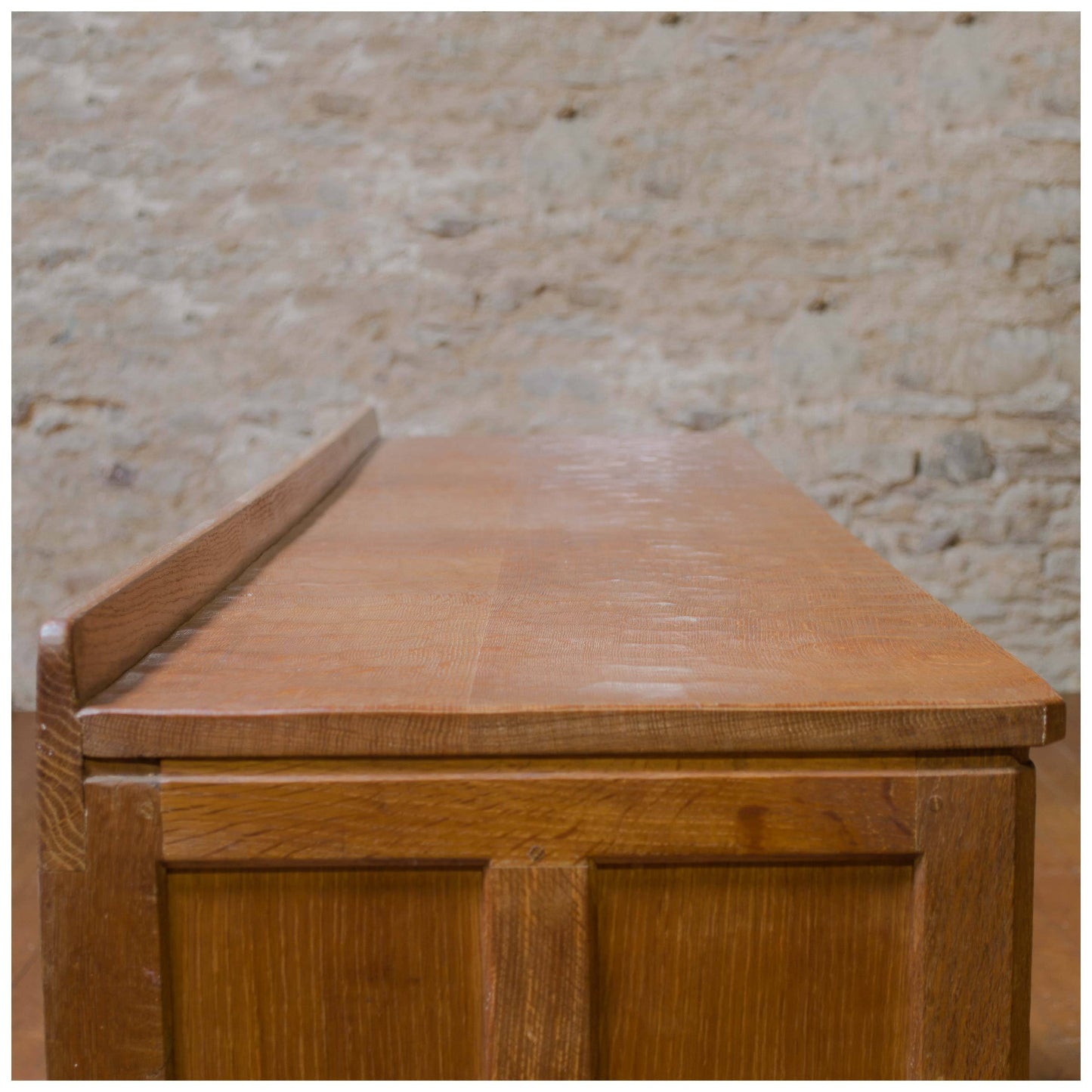 Derek Lizardman Slater Arts & Crafts Yorkshire School Adzed English Oak Sideboard