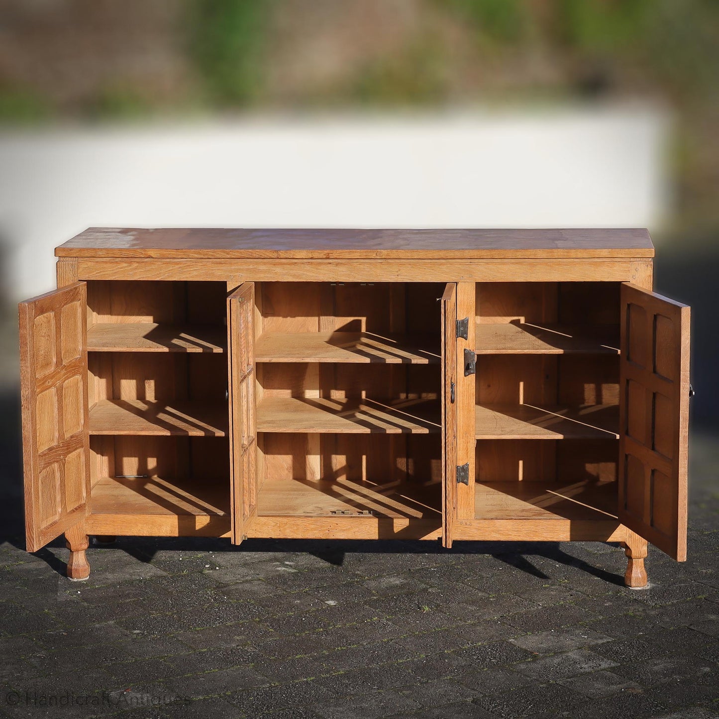 Arts & Crafts Yorkshire School English Oak Dresser c. 1970.
