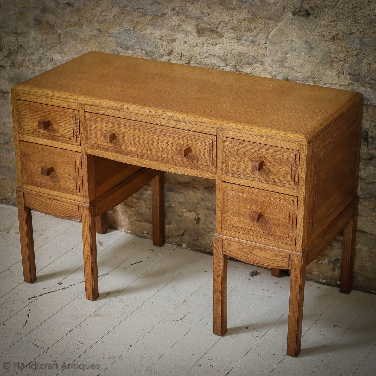 Brynmawr Furniture Company Arts & Crafts Cotswold School Oak Dressing Table