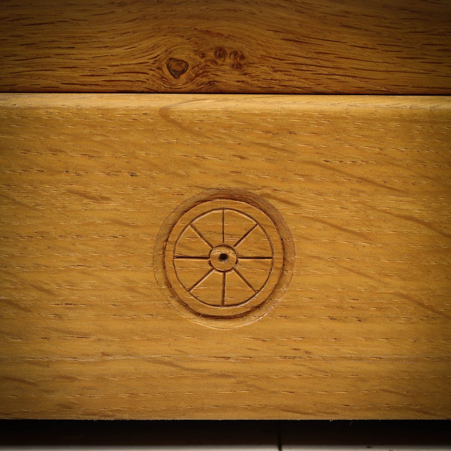 Phil Langstaff Arts & Crafts Yorkshire School English Oak Chest of Drawers (a)