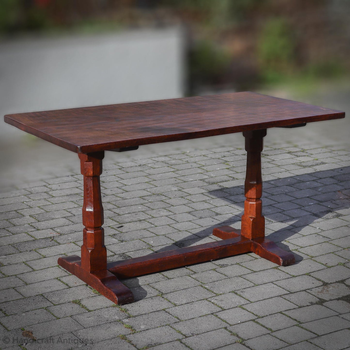 Robert 'Mouseman' Thompson Arts & Crafts Yorkshire School English Oak Dining Table