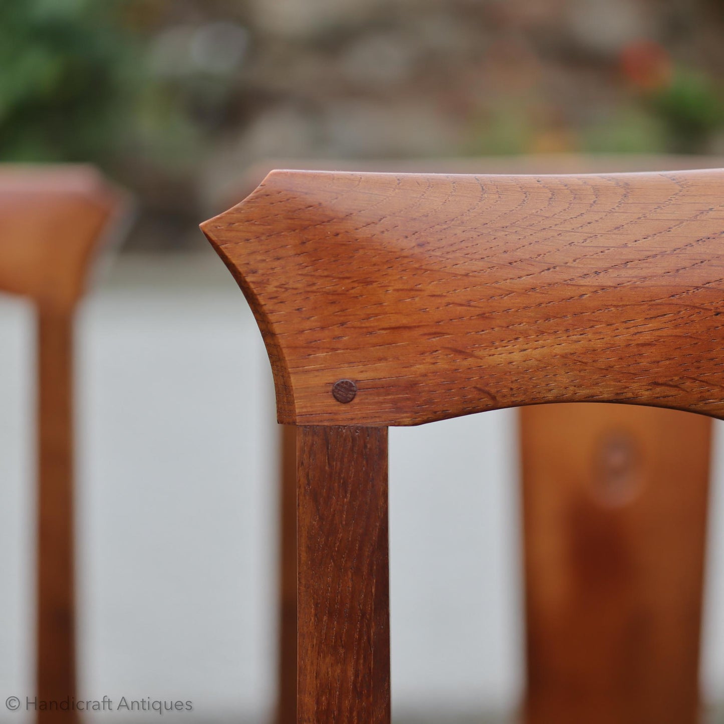 Set of 6 Acornman (Ex-Mouseman) Arts & Crafts Yorkshire School English Oak Chairs