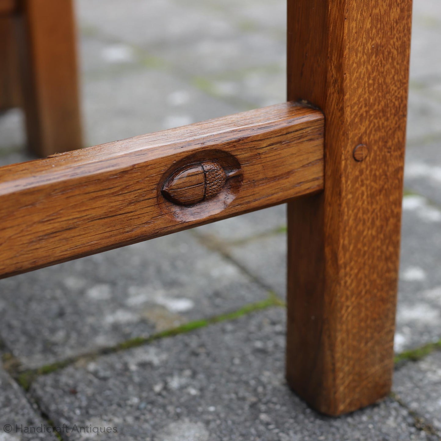 Set of 4 Acornman (Ex-Mouseman) Arts & Crafts Yorkshire School English Oak Chairs