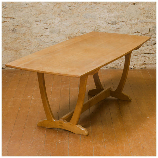 Edward Barnsley Design Arts & Crafts Cotswold School Oak Dining Table by Acornman