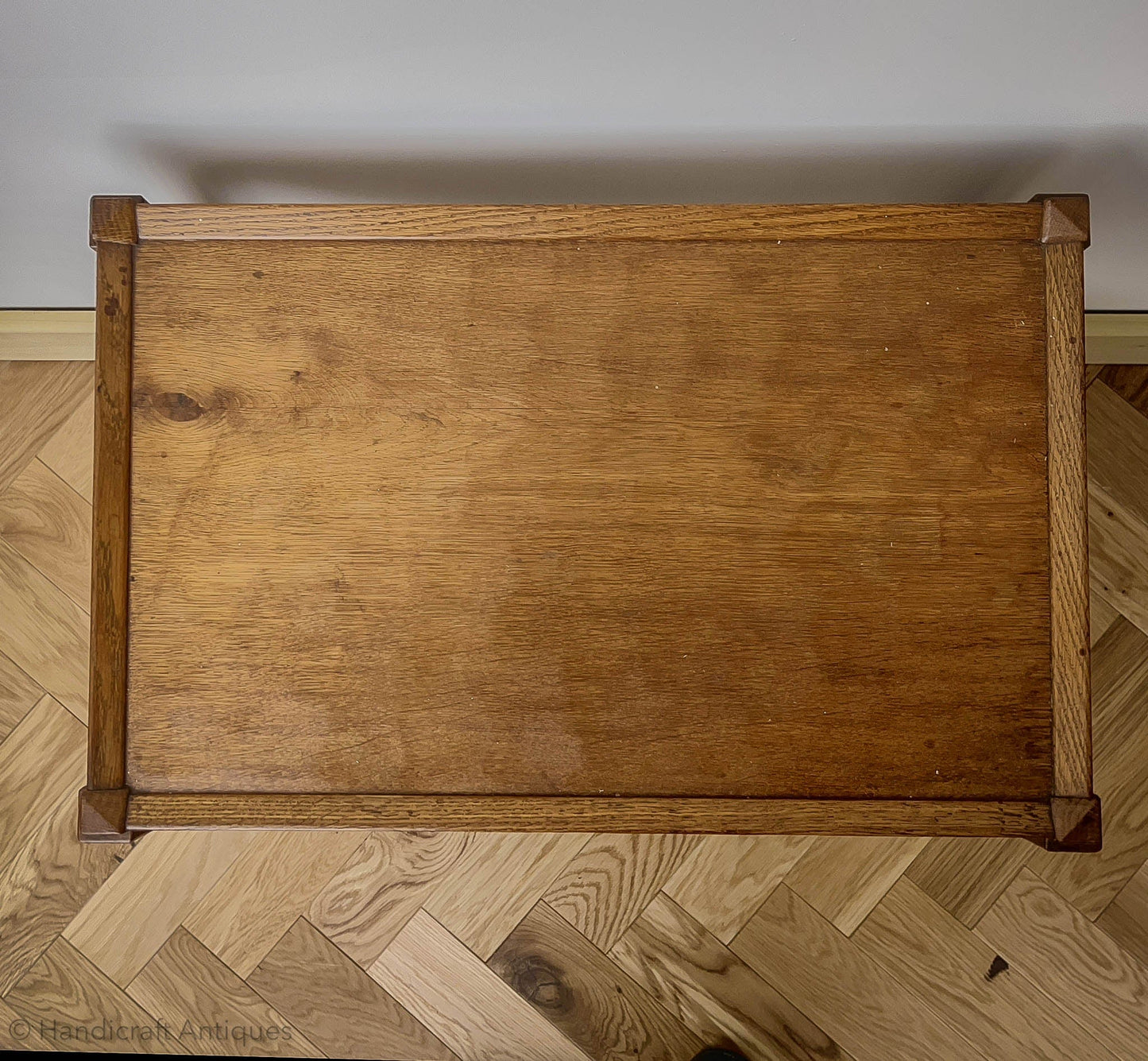 Acornman (Ex-Mouseman) Arts & Crafts Yorkshire School Tea Trolley 1970