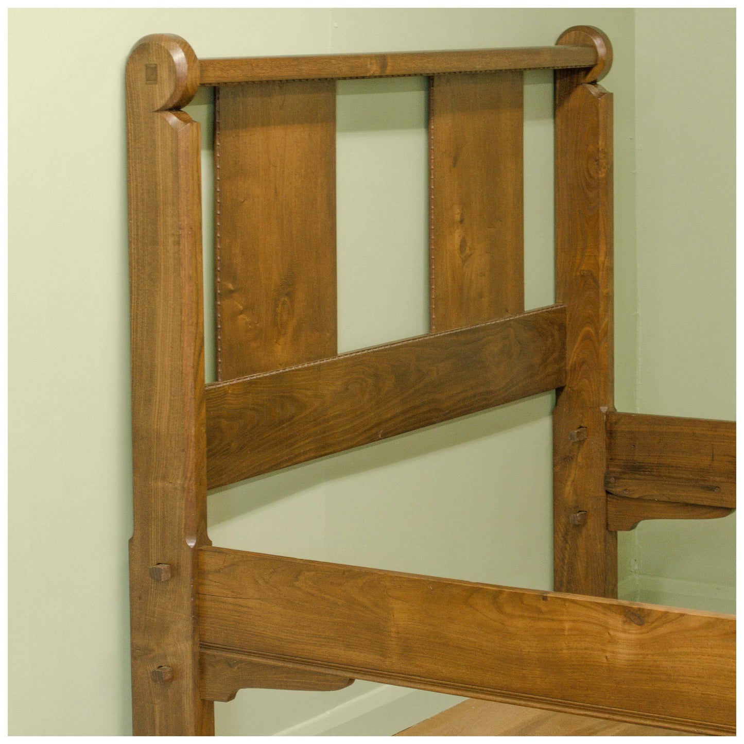 Ernest William Gimson Arts & Crafts Walnut Double Bed c. 1910