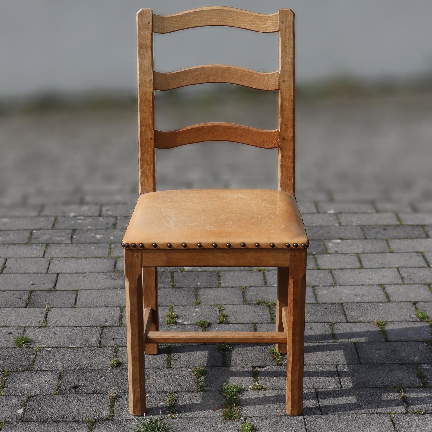 Set of 8 Acornman (Ex-Mouseman) Arts & Crafts Yorkshire School English Oak Chairs
