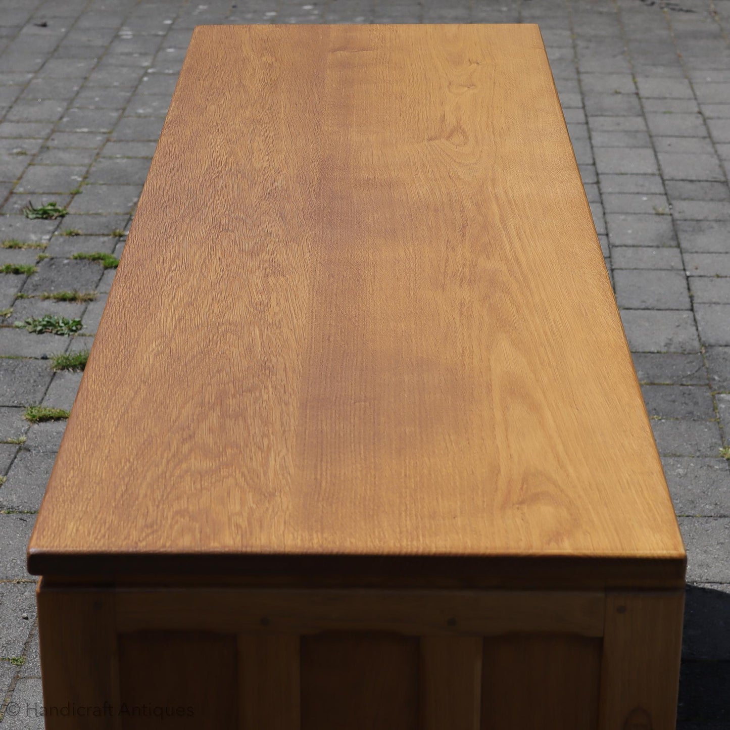 Knightman Arts & Crafts Yorkshire School English Oak Buffet Sideboard