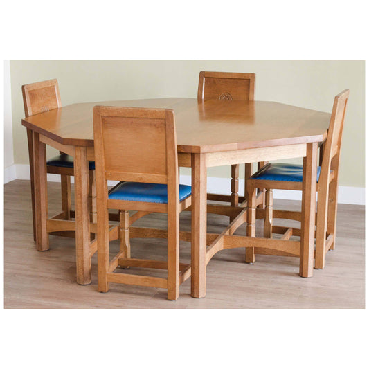 Garry Olson Gary Olson Very Large Octagonal Oak Arts Crafts Dining Table