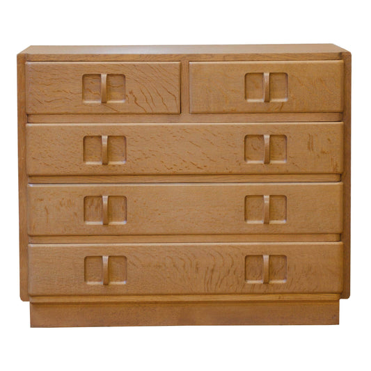 Gordon Russell Arts & Crafts Cotswold School 'Ilmington' Oak Chest of Drawers