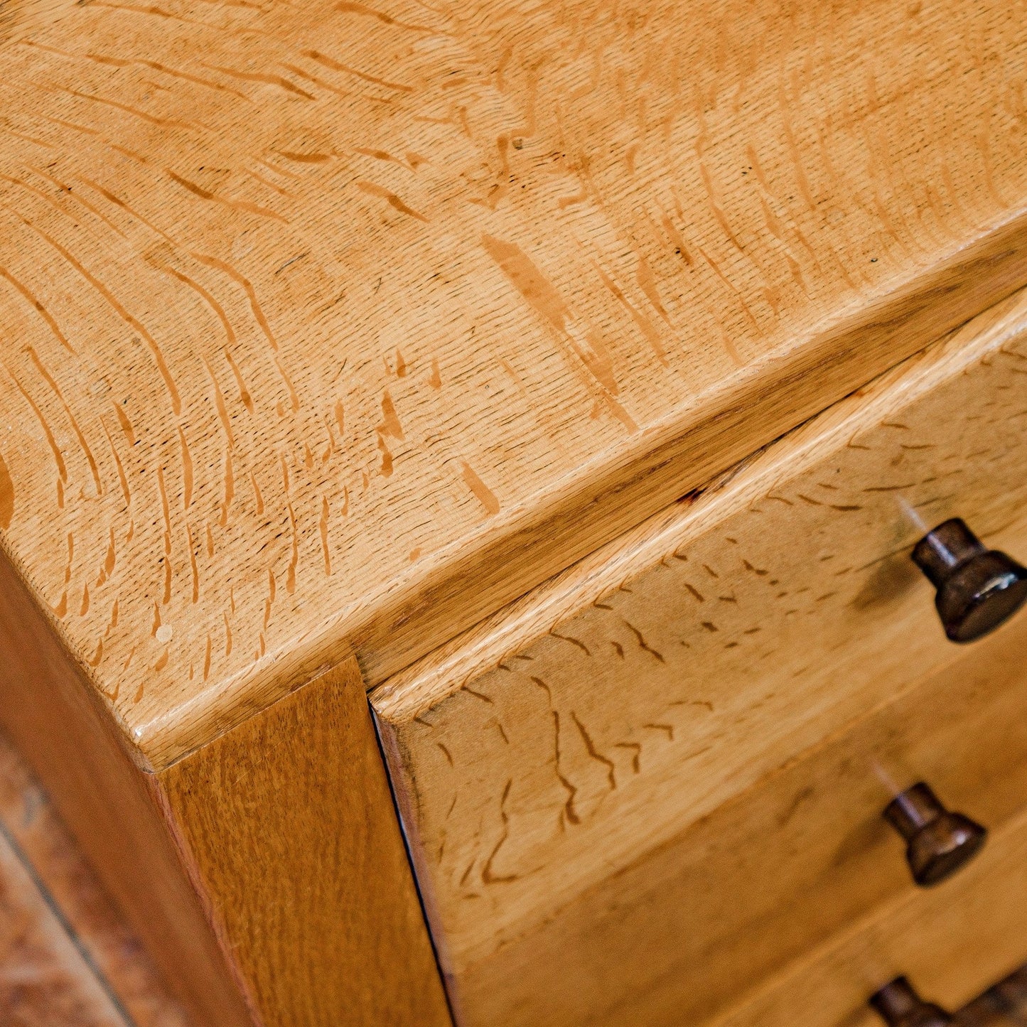 Gordon Russell Arts & Crafts Cotswold School English Oak Chest of Drawers c. 1935