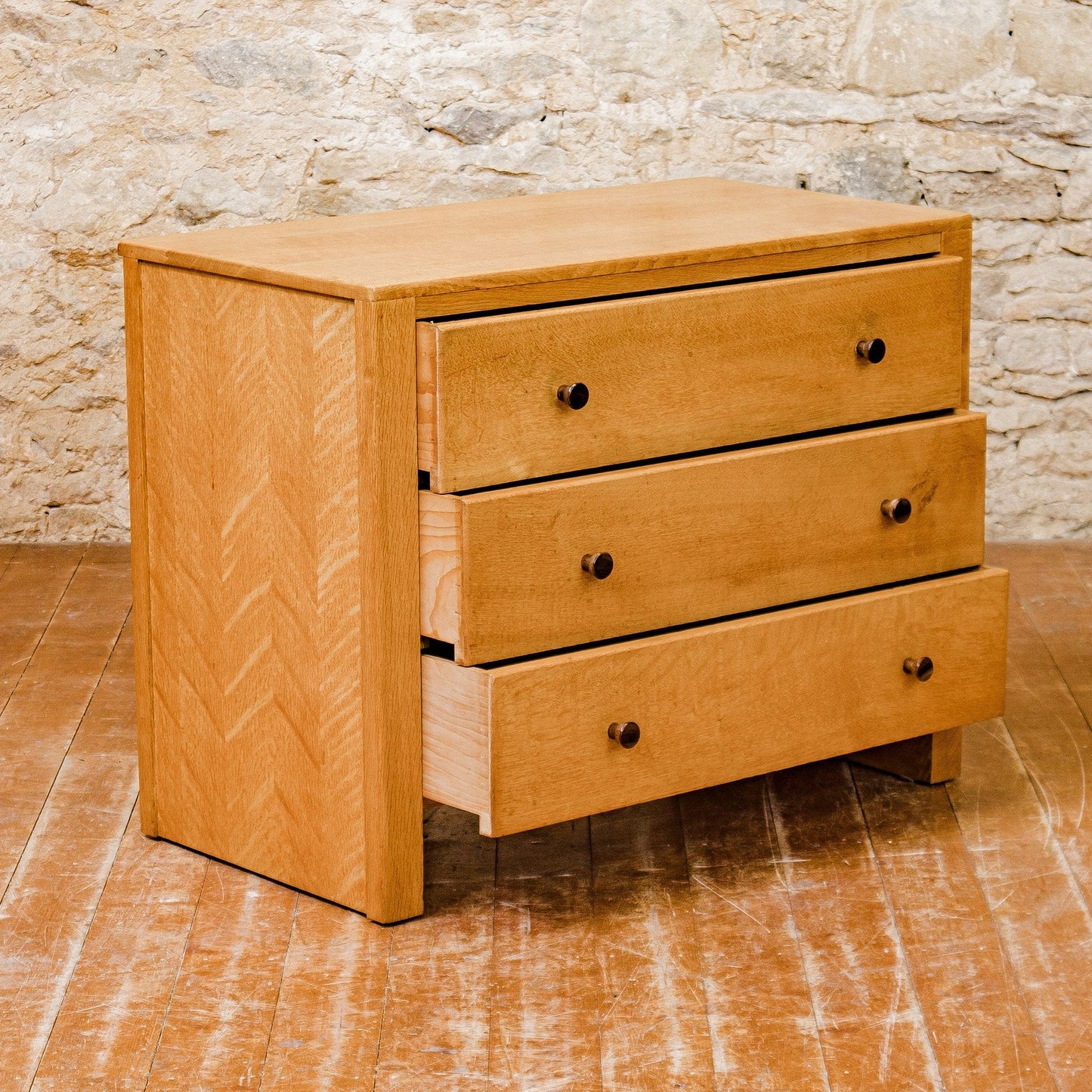 Gordon Russell Arts & Crafts Cotswold School English Oak Chest of Drawers c. 1935