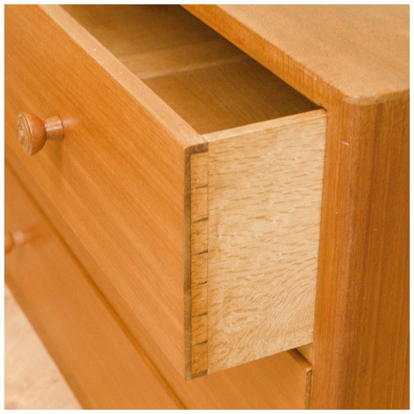 Gordon Russell Cotswold School Arts Crafts Walnut Chest of Drawers
