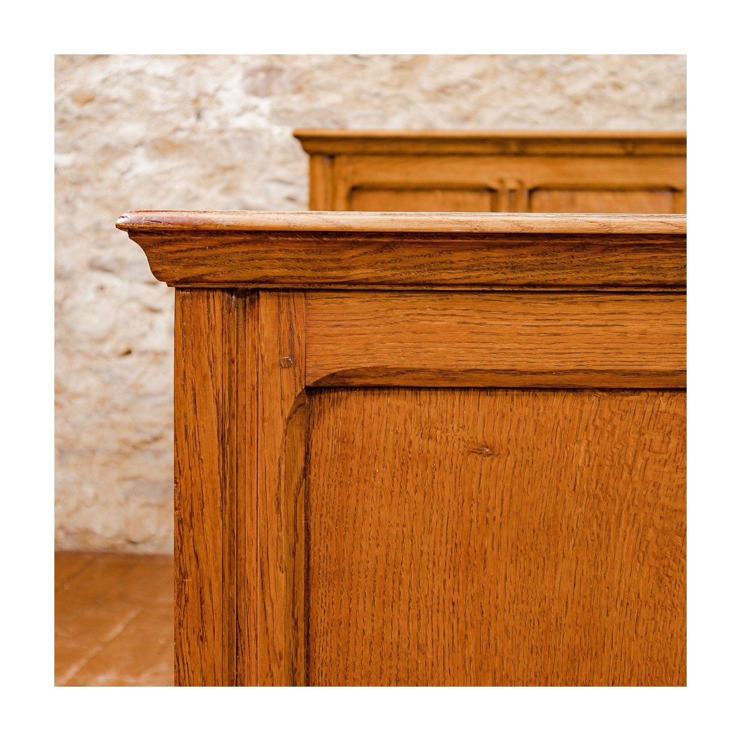 Gordon Russell Design 401 Arts & Crafts Cotswold School King Size Oak Bed, 1929