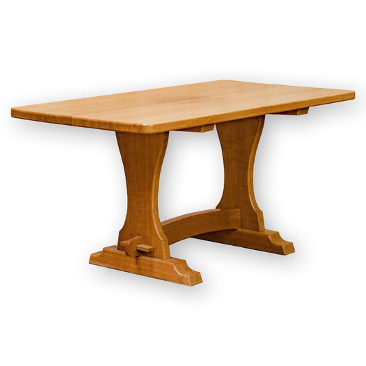 Horace 'Knightman' Knight Arts & Crafts Yorkshire School Oak Dining Table