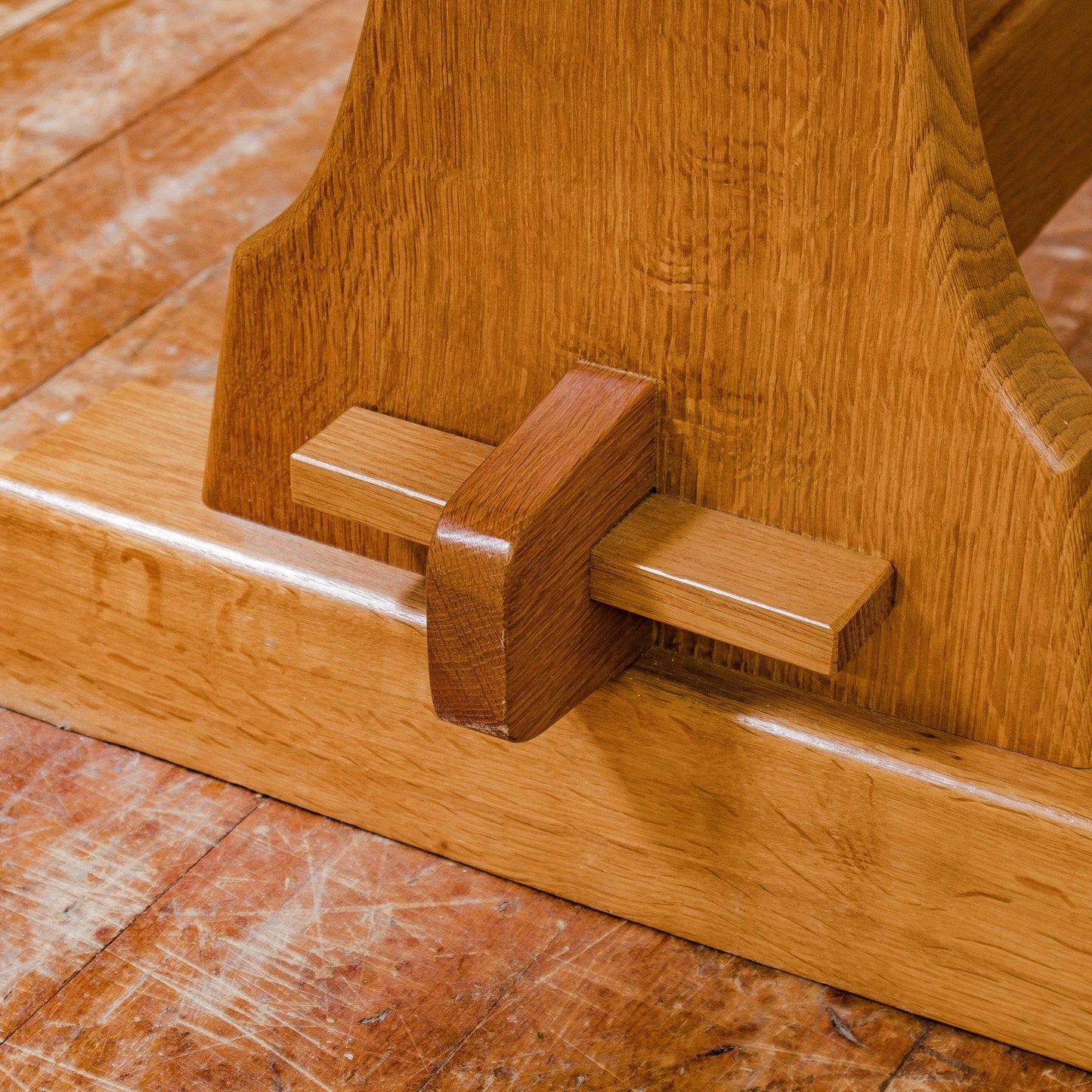Horace 'Knightman' Knight Arts & Crafts Yorkshire School Oak Dining Table