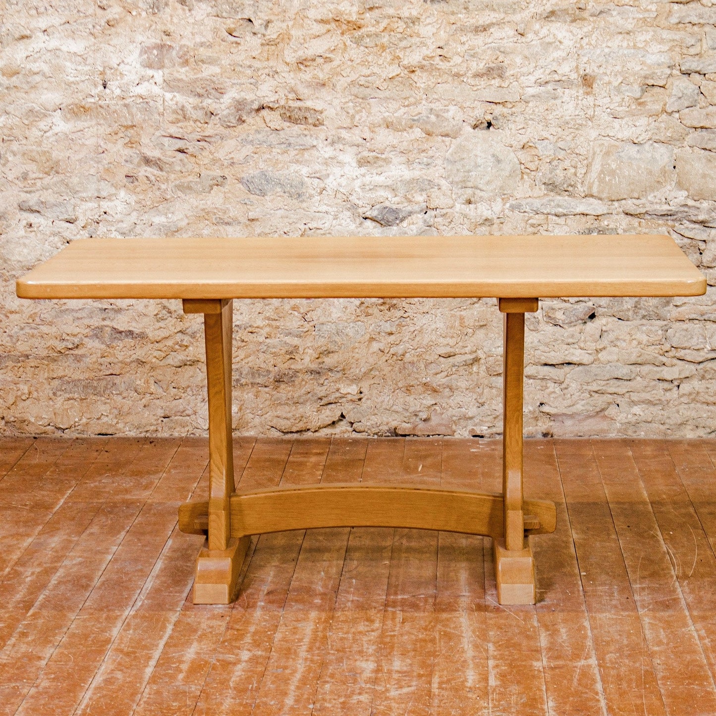 Horace 'Knightman' Knight Arts & Crafts Yorkshire School Oak Dining Table