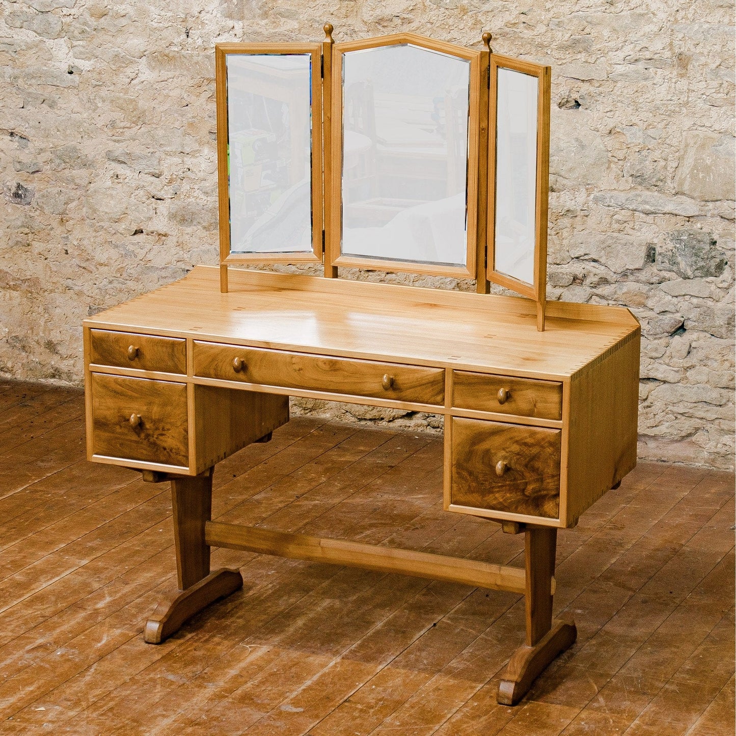 Hugh Birkett (Ex-Oliver Morel) Arts & Crafts Cotswold School Dressing Table 1955