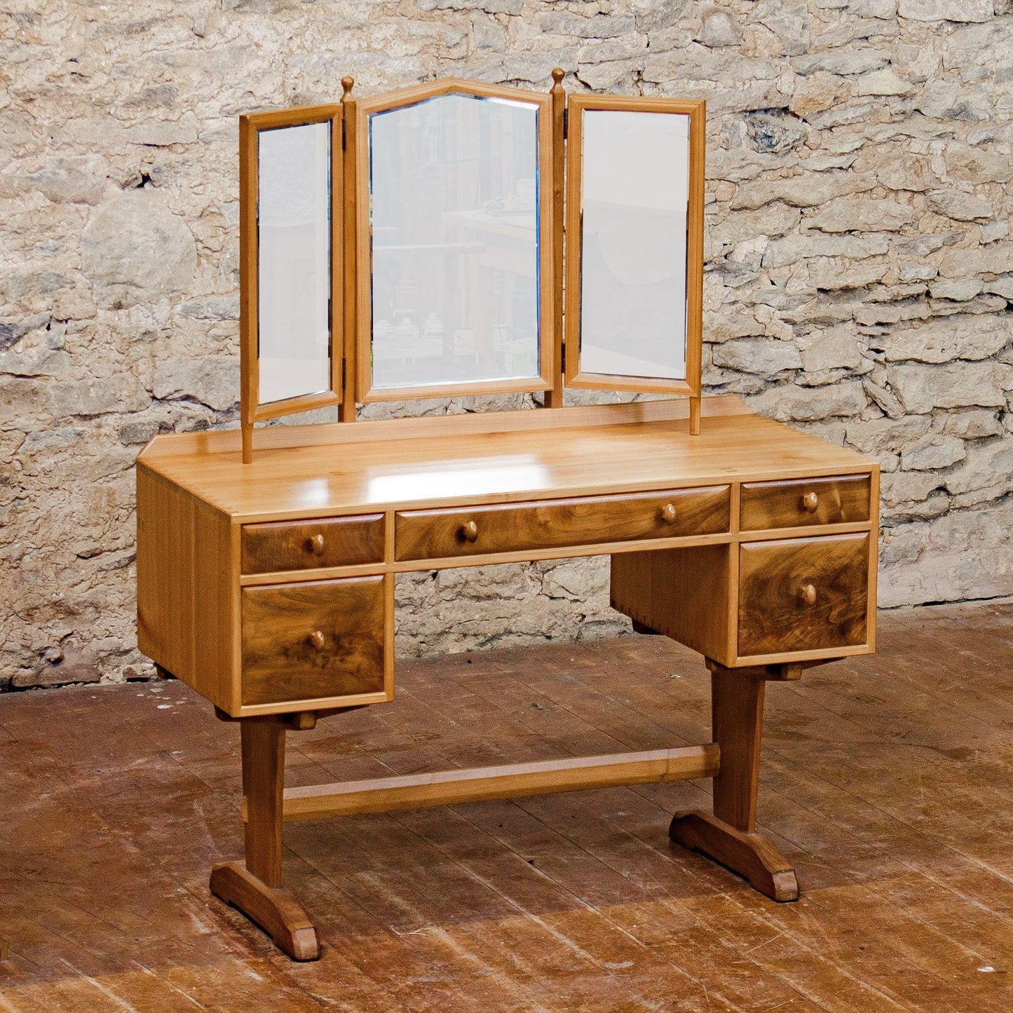 Hugh Birkett (Ex-Oliver Morel) Arts & Crafts Cotswold School Dressing Table 1955