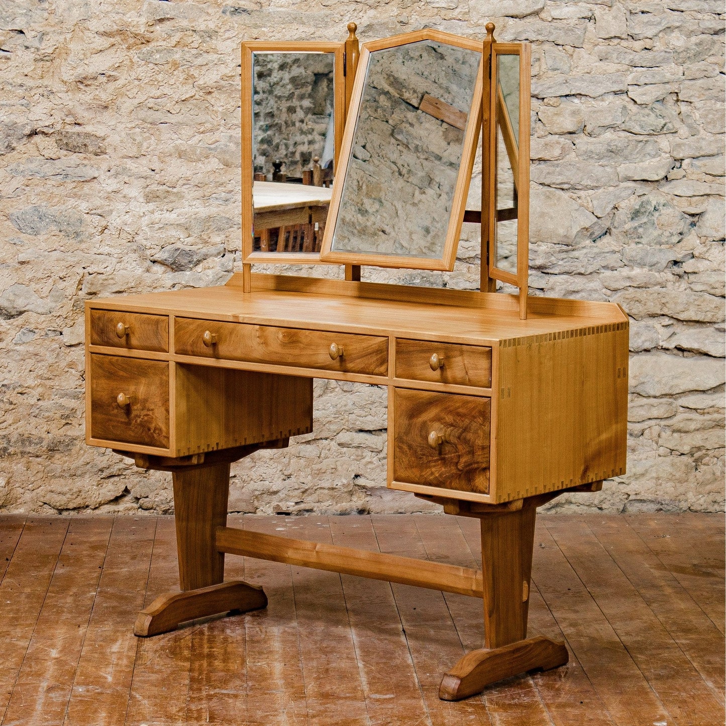 Hugh Birkett (Ex-Oliver Morel) Arts & Crafts Cotswold School Dressing Table 1955