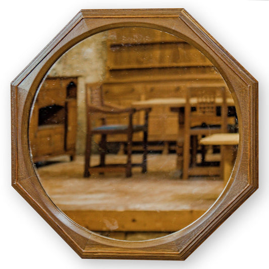 Hugh Birkett (Ex-Oliver Morel) Arts & Crafts Cotswold School Octagonal Mirror