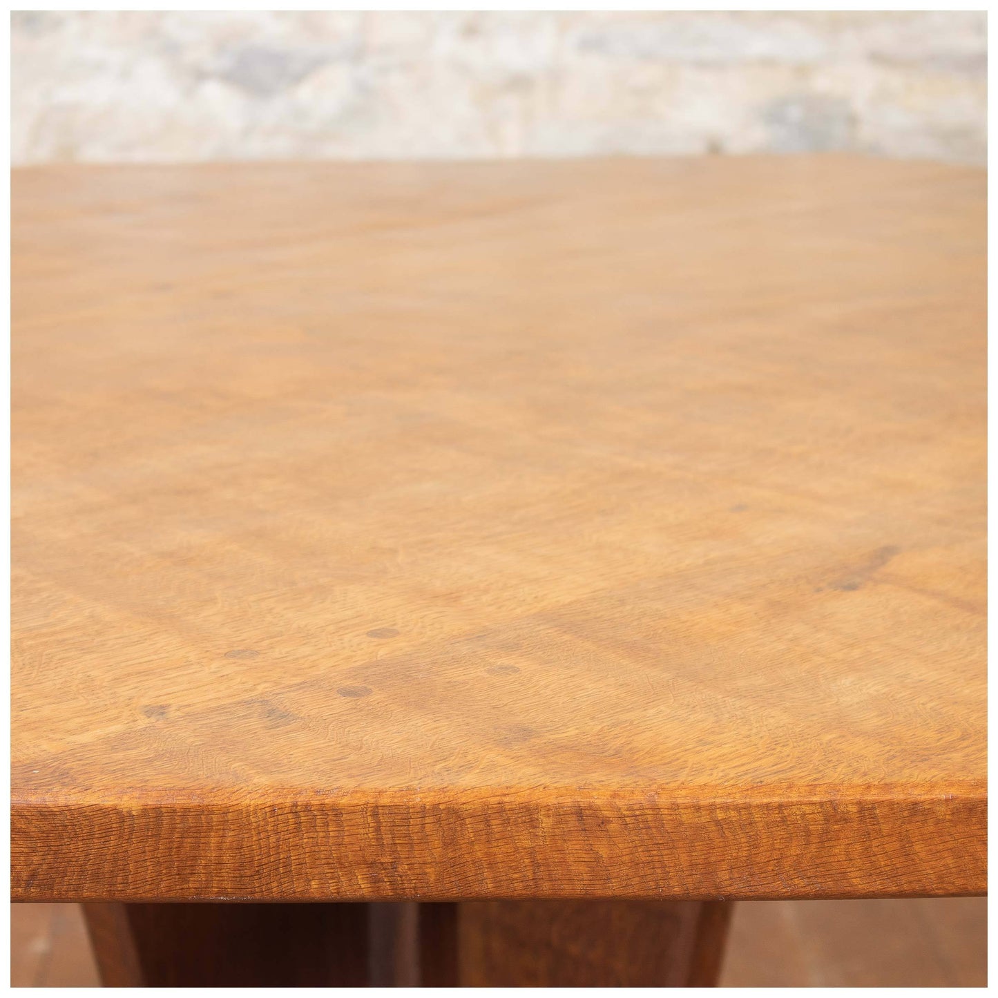 Rabbitman, Ex-Mouseman Arts & Crafts Yorkshire School Oak Octagonal Dining Table