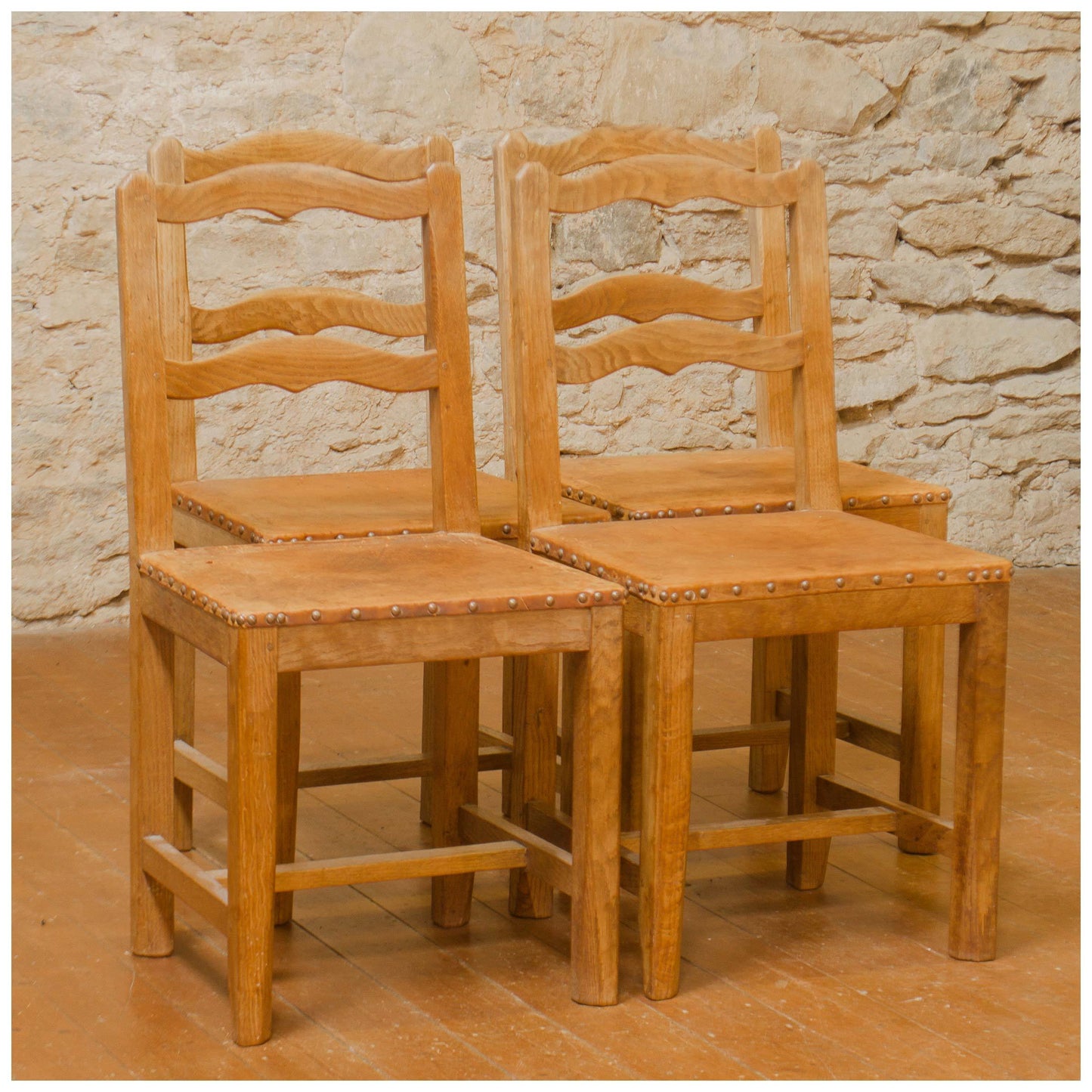 Robert Kingpost Ingham Arts & Crafts Yorkshire School English Oak English Chairs