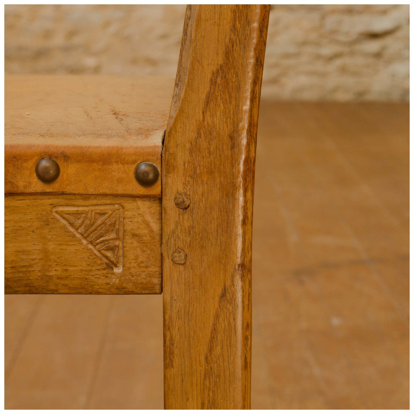 Robert Kingpost Ingham Arts & Crafts Yorkshire School English Oak English Chairs