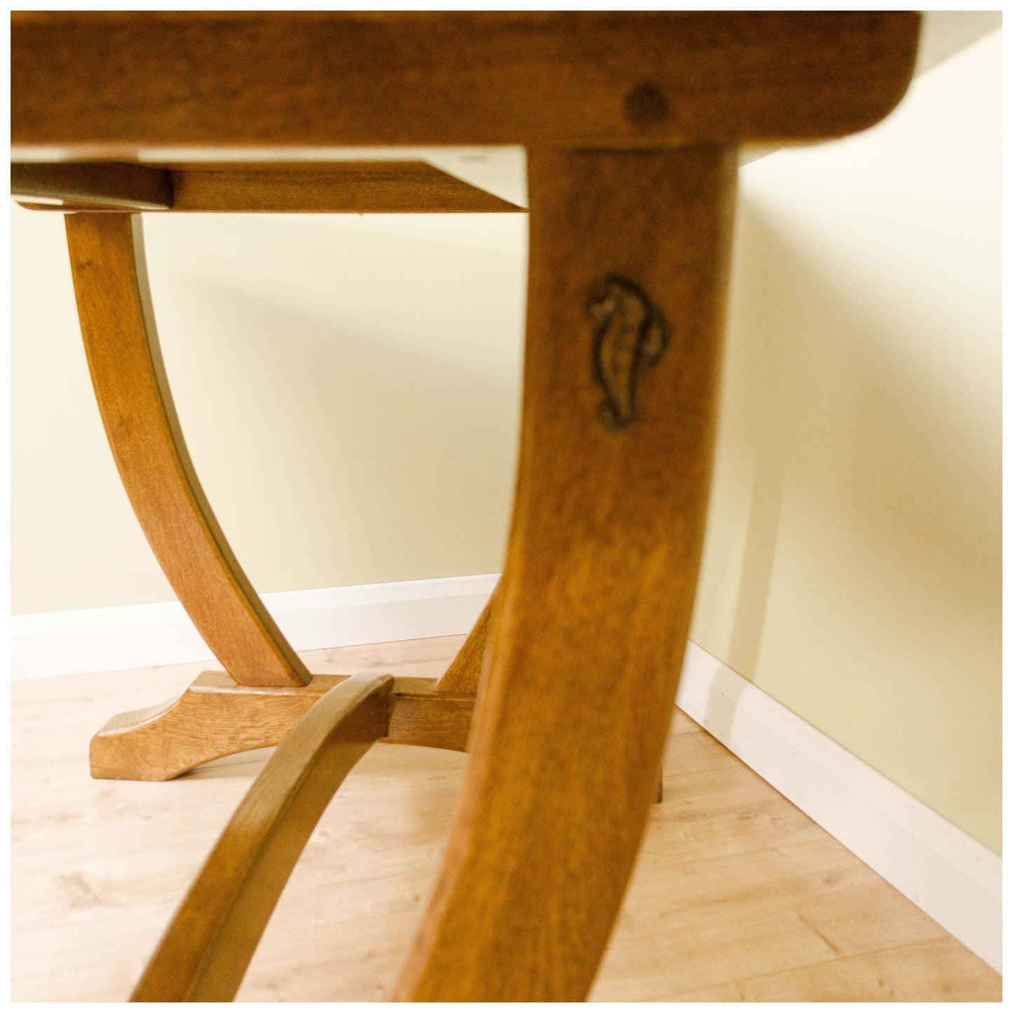 Seahorseman Michael Riley (Seahorseman) Yorkshire School Oak Handmade Dining Table