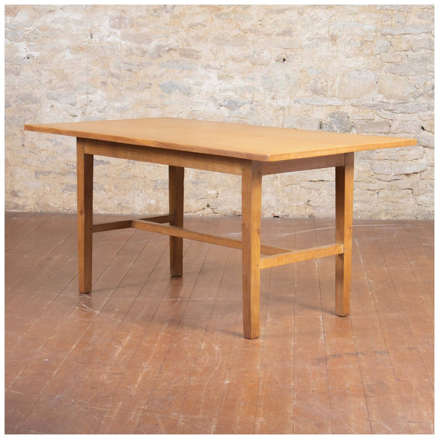 Squirrelman (Ex-Mouseman) Arts & Crafts Yorkshire School English Oak Dining Table