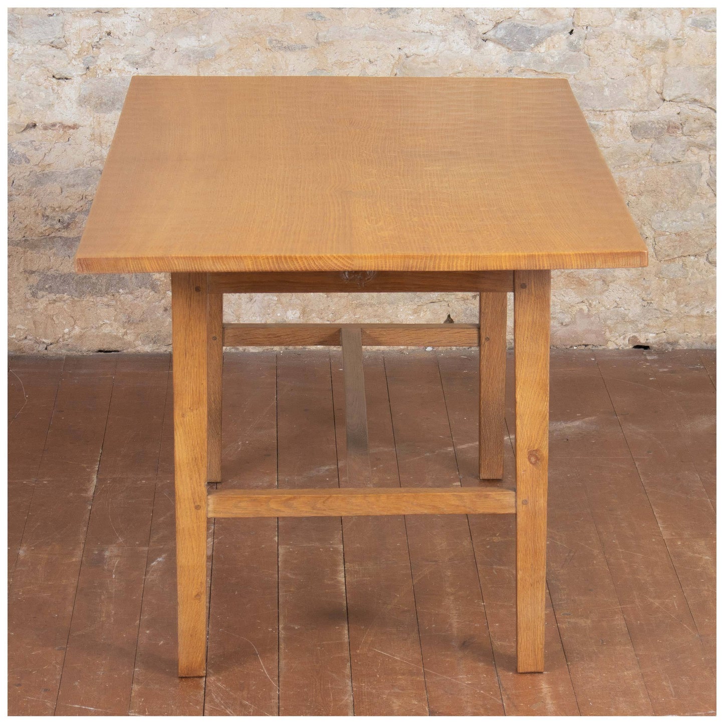 Squirrelman (Ex-Mouseman) Arts & Crafts Yorkshire School English Oak Dining Table