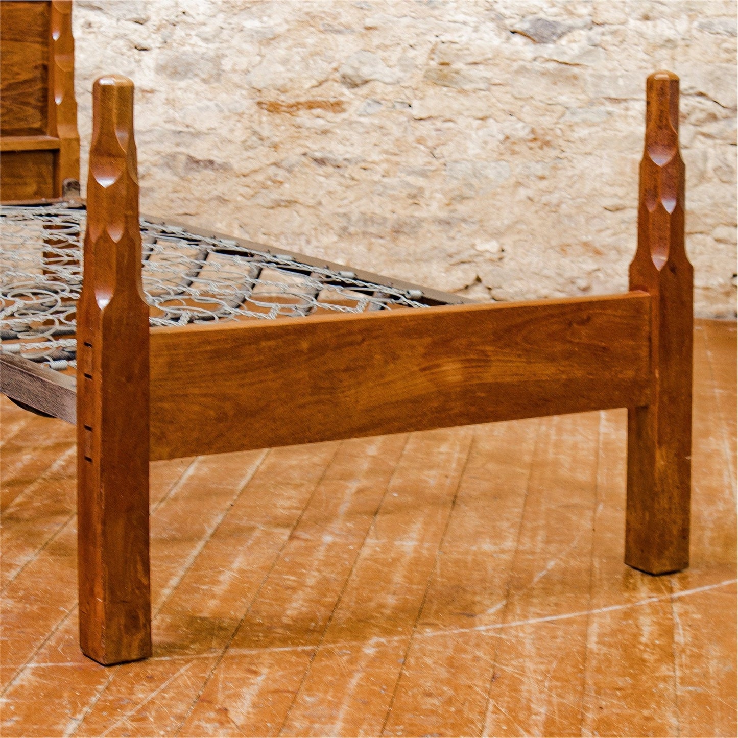 Stanley Webb Davies Arts & Crafts Lakes School Furniture Walnut Single Bed 1932