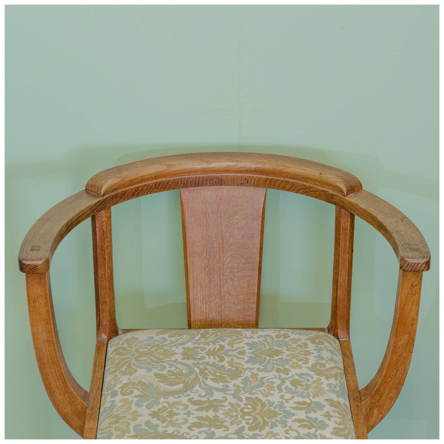Stanley Webb Davies Arts & Crafts Oak Armchair/Tub Chair 1952