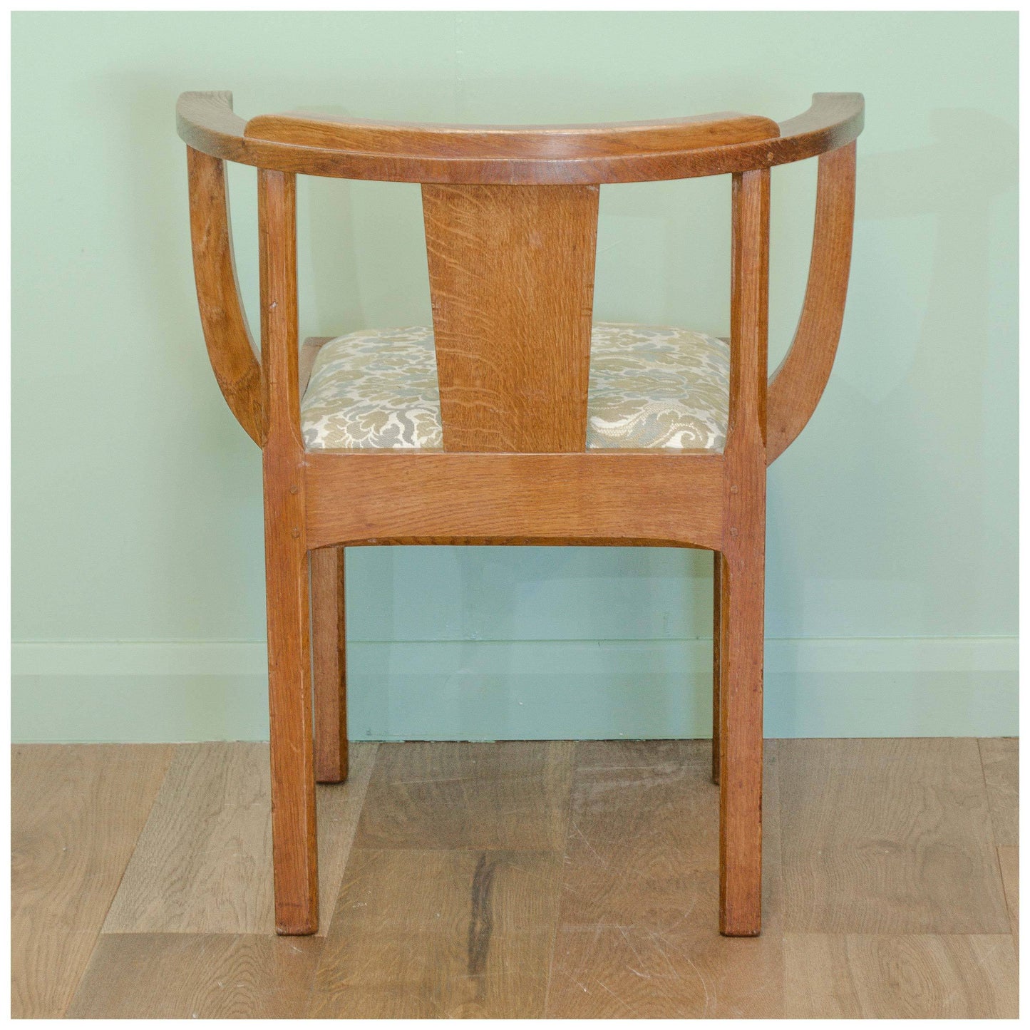 Stanley Webb Davies Arts & Crafts Oak Armchair/Tub Chair 1952