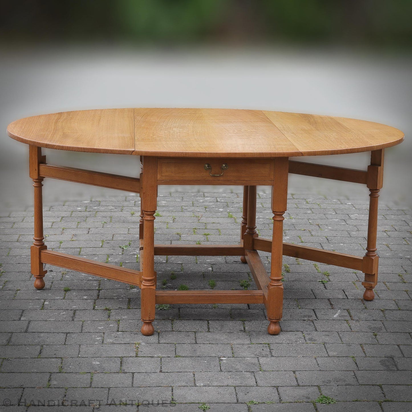 Peter Hall of Staveley Arts & Crafts Lakes School English Oak Dining Table 