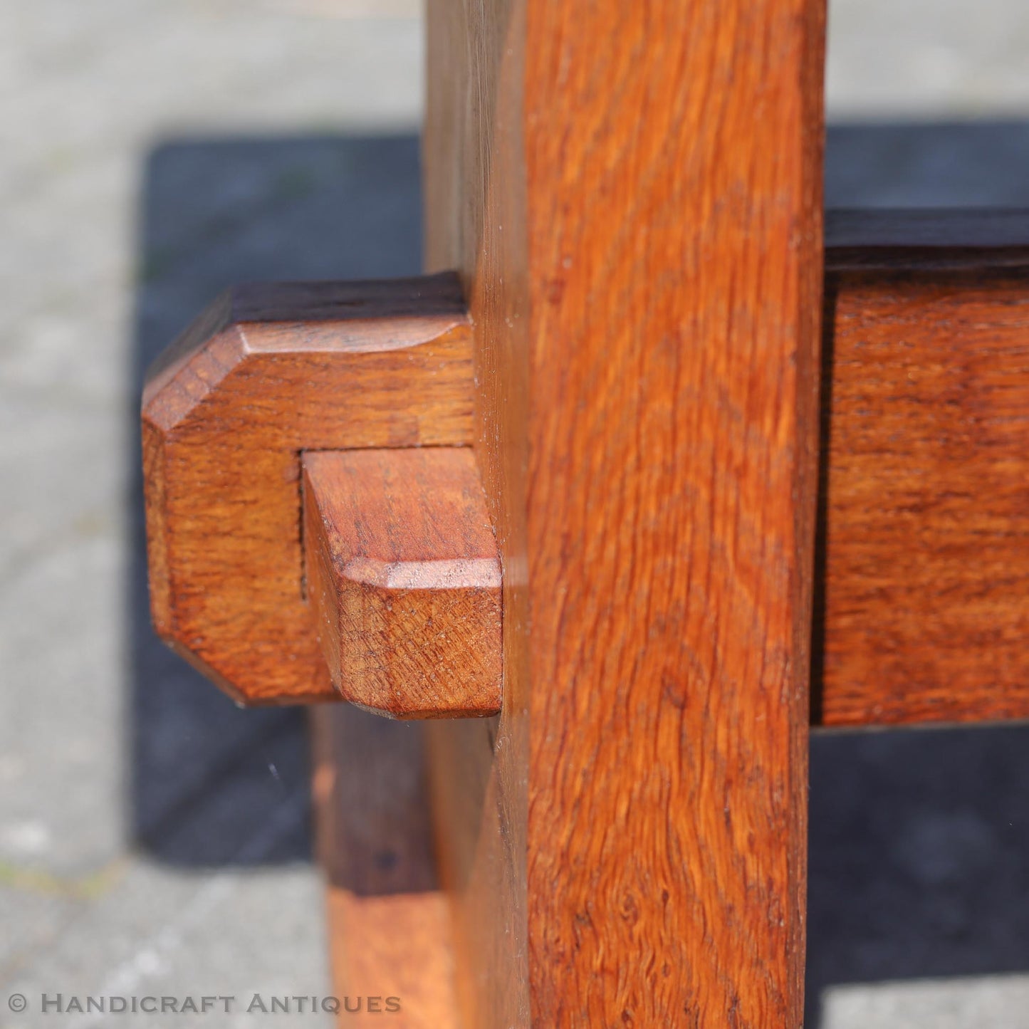 Derek 'Lizardman' Slater Arts & Crafts Yorkshire School English Oak Dining Table