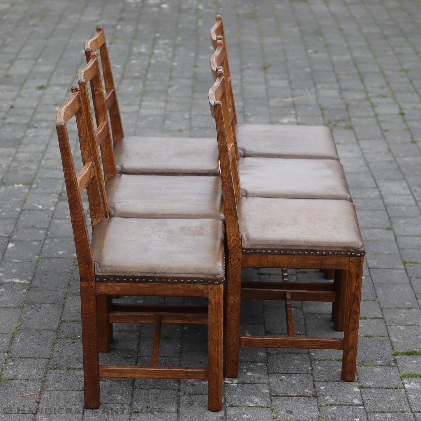 Derek 'Lizardman' Slater Arts & Crafts Yorkshire School English Oak Chair c. 1970.