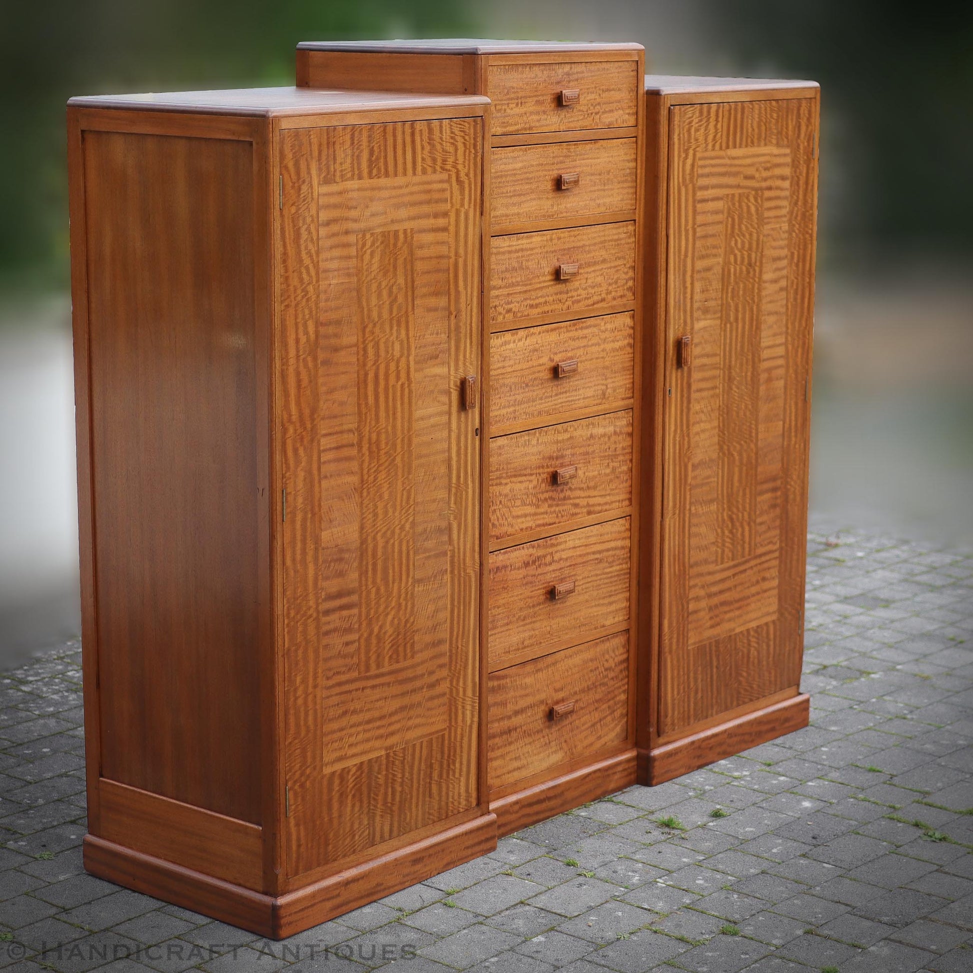 Betty Joel (Token Works) Arts & Crafts Cotswold School Walnut Wardrobe 