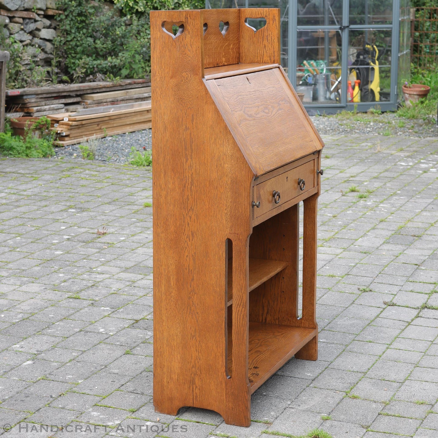 Liberty & Co Arts & Crafts Cotswold School ‘Chaucer’ English Oak Bureau 