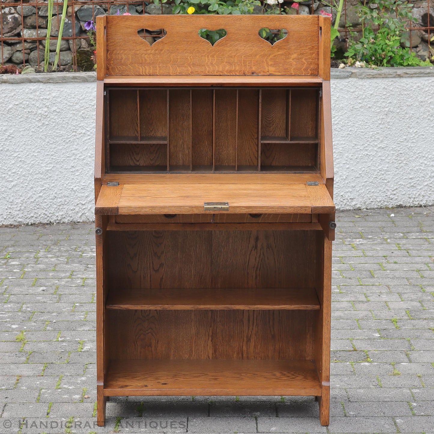 Liberty & Co Arts & Crafts Cotswold School ‘Chaucer’ English Oak Bureau 