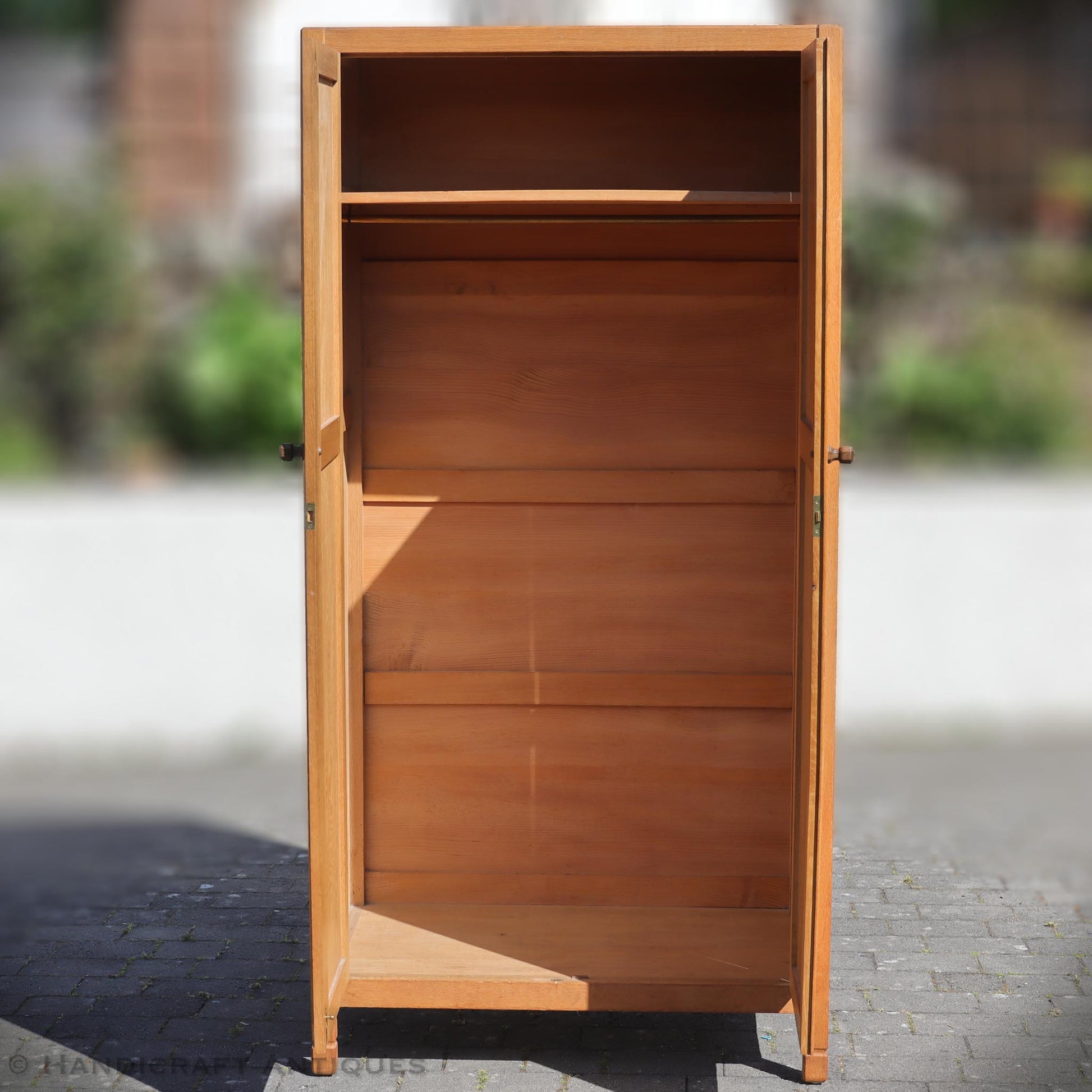 1920s Gordon Russell Arts & Crafts Cotswold School English Oak ‘Coxwell’ Wardrobe