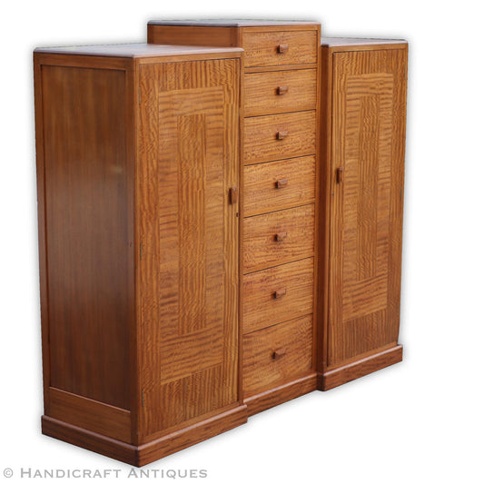 Betty Joel (Token Works) Arts & Crafts Cotswold School Walnut Wardrobe 