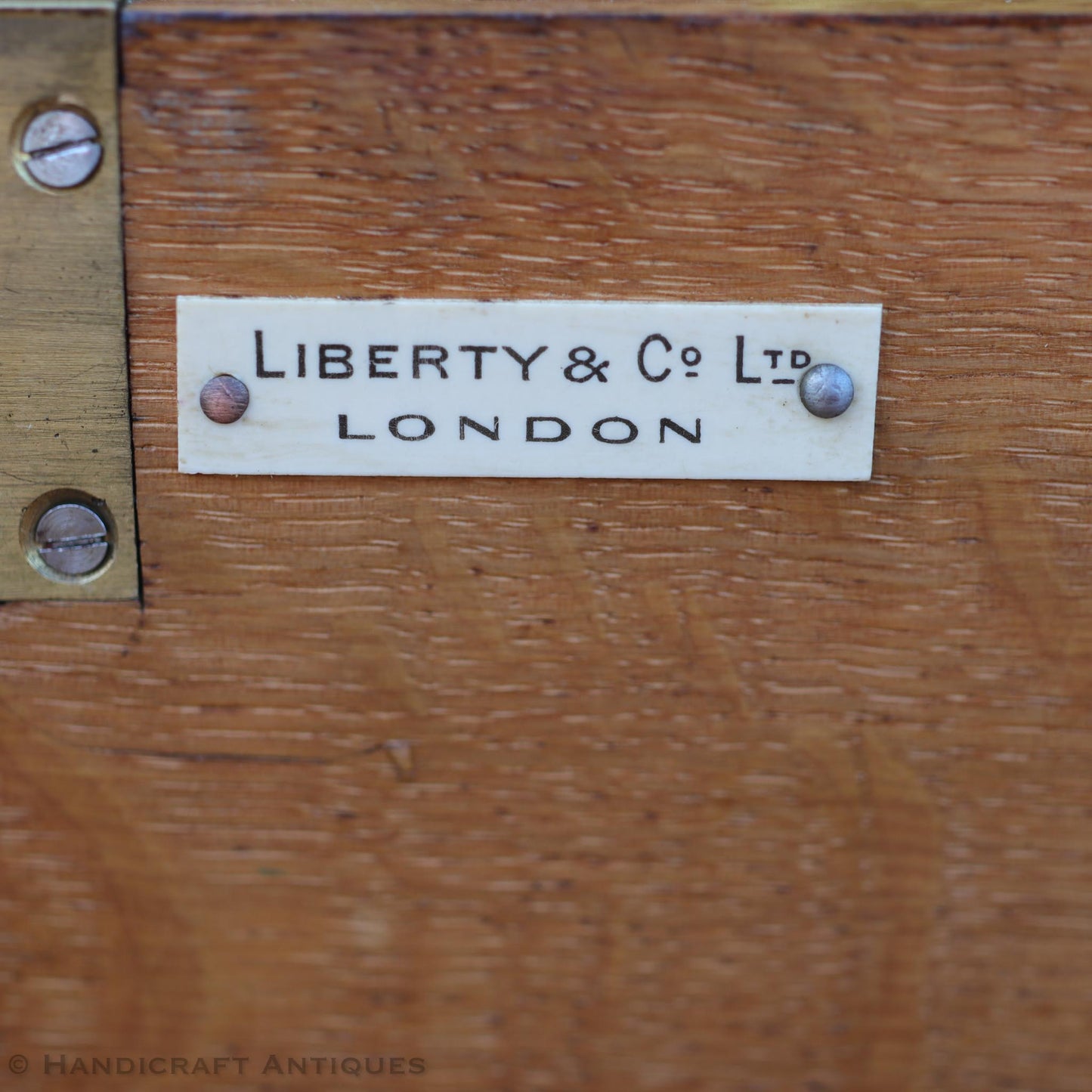 Liberty & Co Arts & Crafts Cotswold School English Oak Bureau c. 1920.