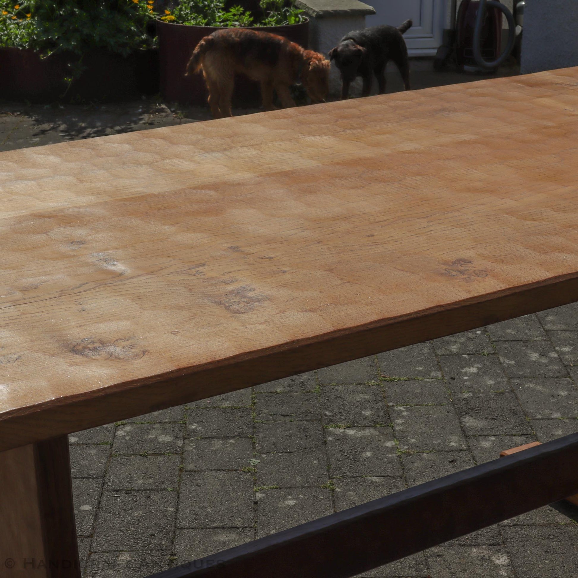 Derek 'Lizardman' Slater Arts & Crafts Yorkshire School English Oak Dining Table