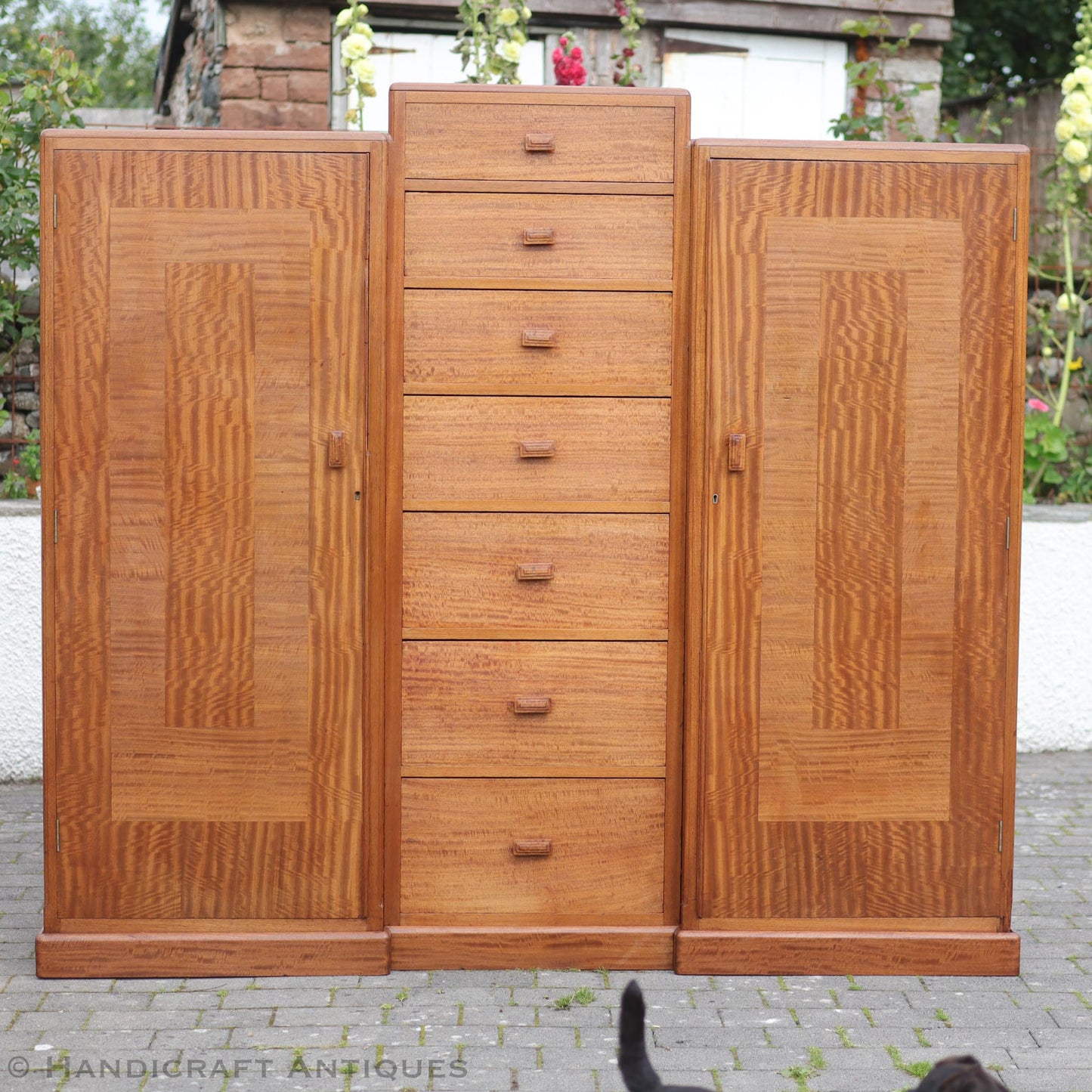 Betty Joel (Token Works) Arts & Crafts Cotswold School Walnut Wardrobe 