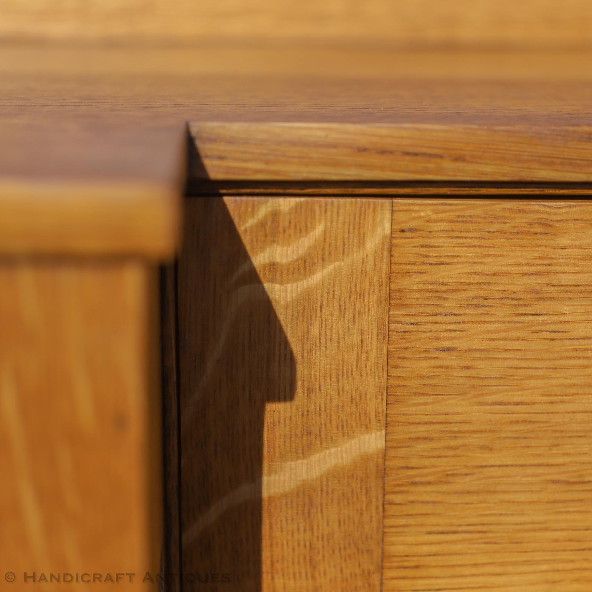 Liberty & Co Arts & Crafts Cotswold School English Oak Bureau c. 1920.