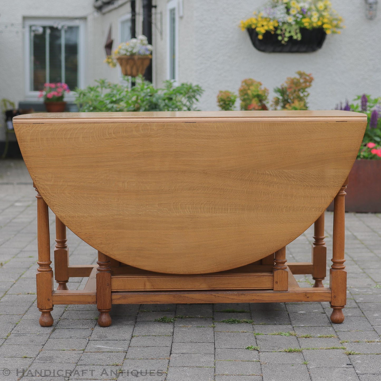 Peter Hall of Staveley Arts & Crafts Lakes School English Oak Dining Table 