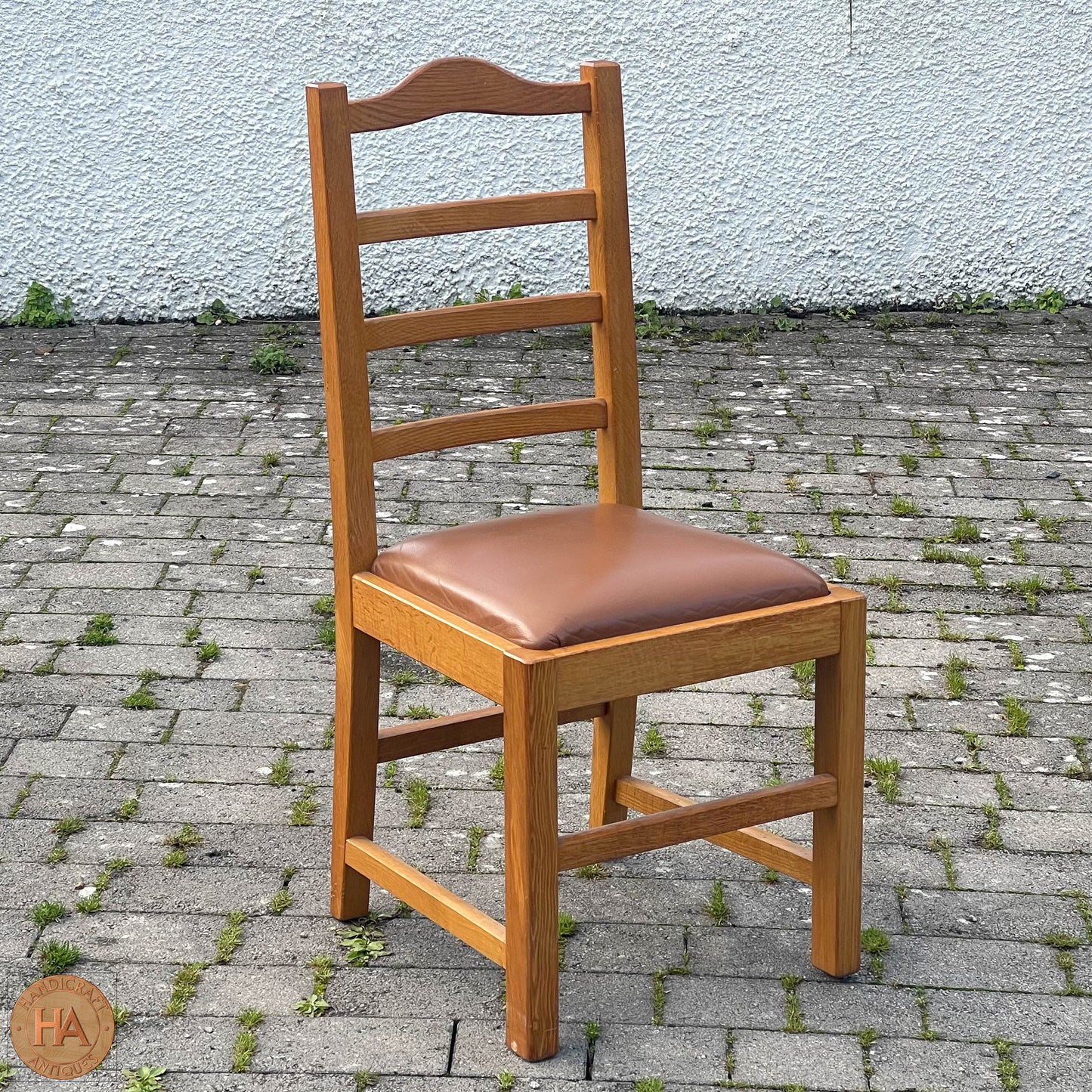 Set of 4 K. A. Wilkinson Arts & Crafts Yorkshire School English Oak Chairs