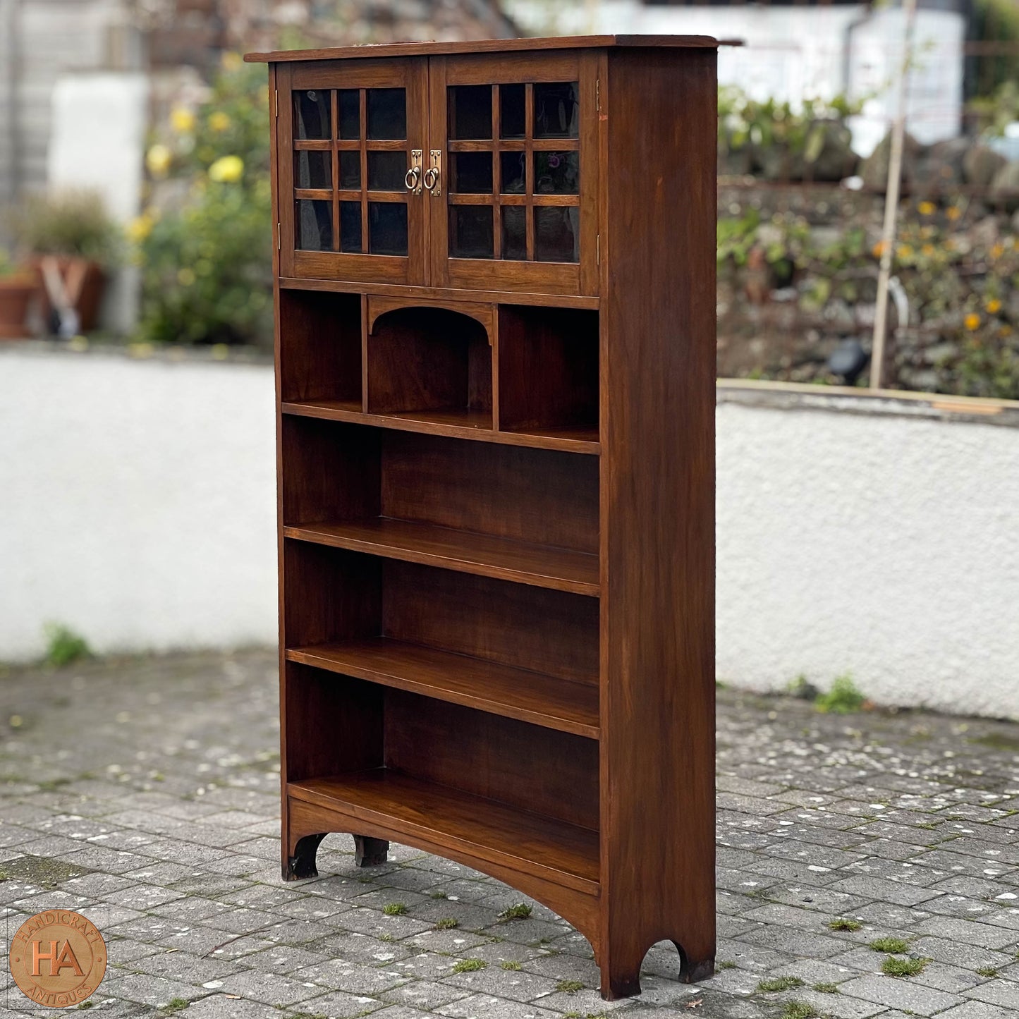 Arts & Crafts Scottish School Mahogany Bookcase c. 1910.